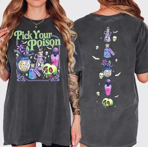 Pick Your Poison TShirt - Sweatshirt - Hoodie, Cozy Fall Tee, Spooky Season Shirt, Halloween Witch Shirt, Deadly Night Shade Shirt, Villain Vibes Tee