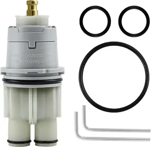 RP46074 Brass Core Leak-Proof Drop-In Fit Cartridge Repair Assembly for Delta 13/14 Series Single-Handle Bathtub Shower Faucet & Universal MultiChoice Rough-in Valve Monitor Plumbing Parts