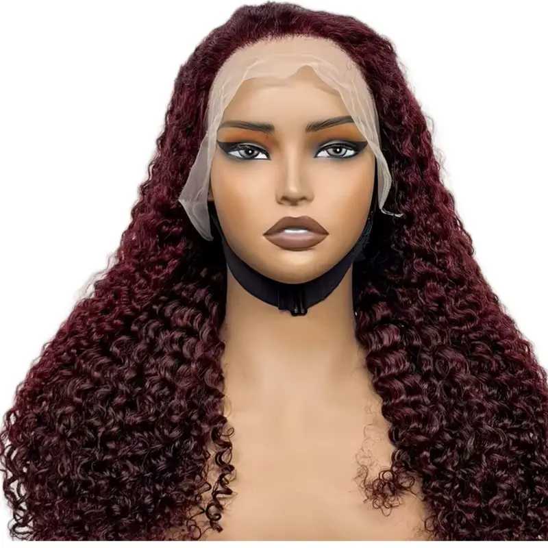 Extra Full 300% Density Water Wave Wig 24" 13x4 Lace Front Defined Curly Human Hair for Natural Look
