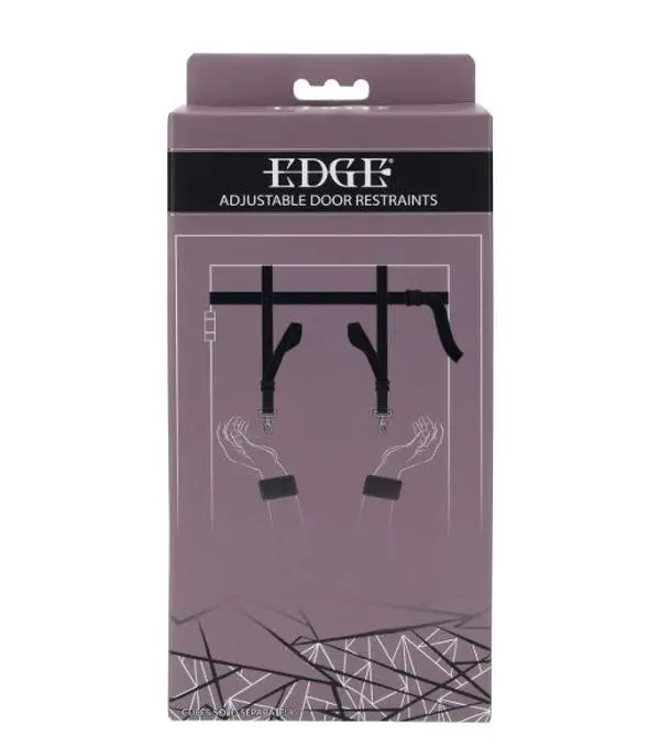 Edge adjustable door restrains
