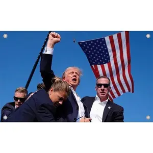 Tapestry  Trump 2024 Legendary Rally 3x5Ft Flag Tapestry for Indoor Outdoor College Bedroom Room Dorm Wall Hanging Party Decor Banner with 4 Brass Grommets