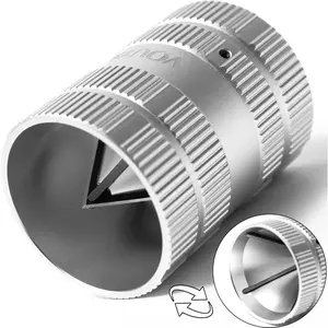 Deburring Tool for Copper Pipe, PVC Tubing, 1/4" to 1-5/8" All-Inner Outer Pipe Reamer, Copper Pipe Cleaner, Tube Chamfering Plumber Tool