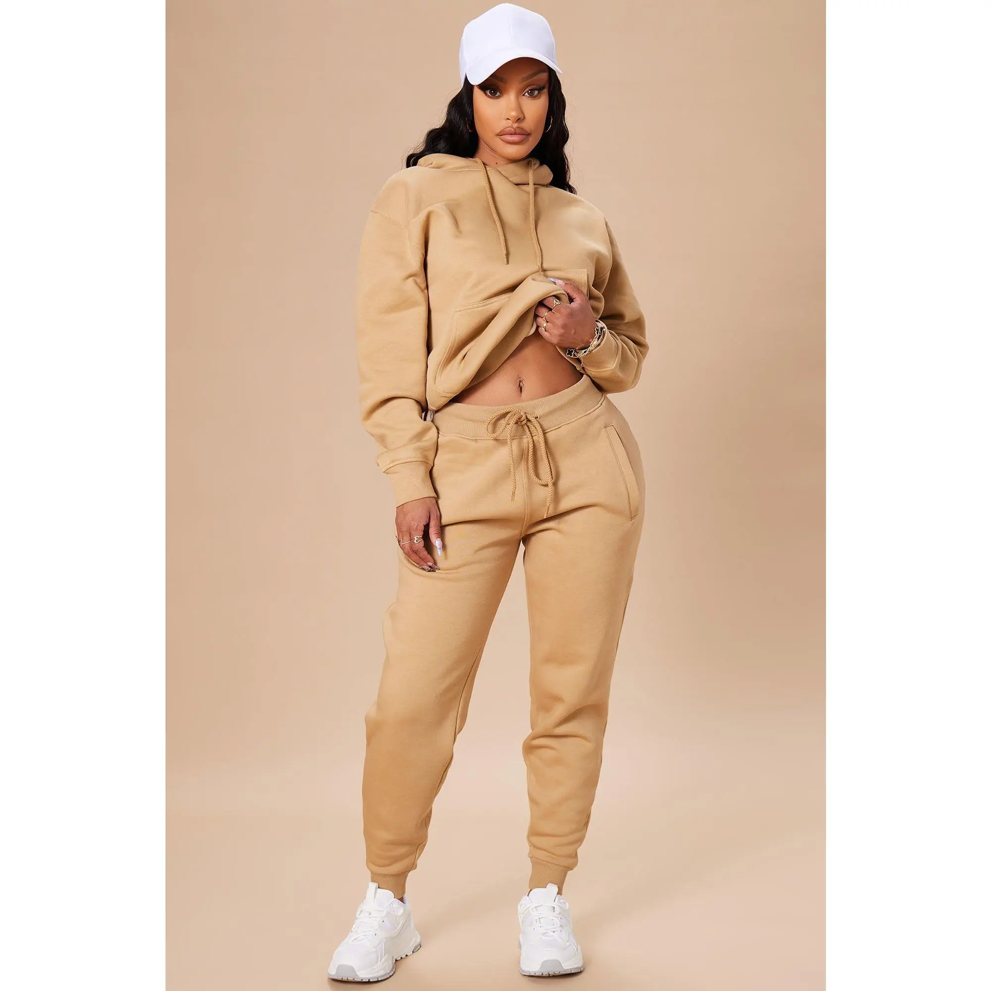 Stole Your Boyfriend's Oversized Jogger - Nude