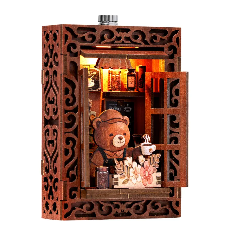 ETKVR ZR08 Attic Secret Room Book Nook Kit - 3D Wooden Puzzle with