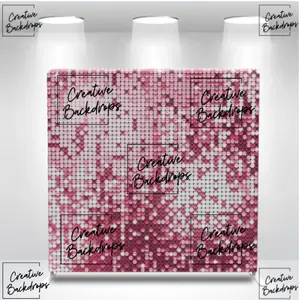 Pink Shimmer Sequin Backdrop Wall Theme Background Backdrops
