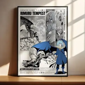 Tensei Shitara Slime Datta Ken Slime Anime Poster - Rimuru Tempest Anime Art Print Anime Gifts