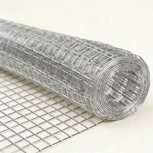 1/2 Inch Galvanized Welded Wire Mesh 15.7in x 10ft Heavy Duty Metal Fencing for Poultry Enclosure Garden Protection Animal Cage Screen Rabbit Snake Barrier Reusable Rust Resistant
