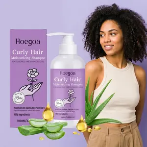 Hoegoa Curly Hair Moisturizing Shampoo | Aloe Jojoba Gentle Cleansing Shampoo, Gentle for Sensitive Scalp, Hydrating & Defining Curls
