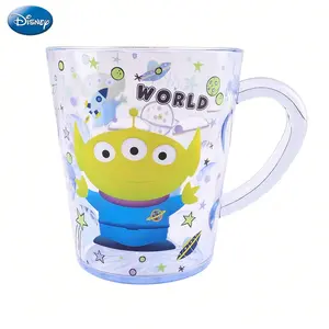1PC Disney Officially Licensed Toy Story and Cars ABS Cup Set Featuring Alien Buzz Lightyear and Lightning Mcqueen Character Designs Space and Racing Themed Prints Food Grade Transparent Cups with Handle Daily Drinks Gift for Disney Fans