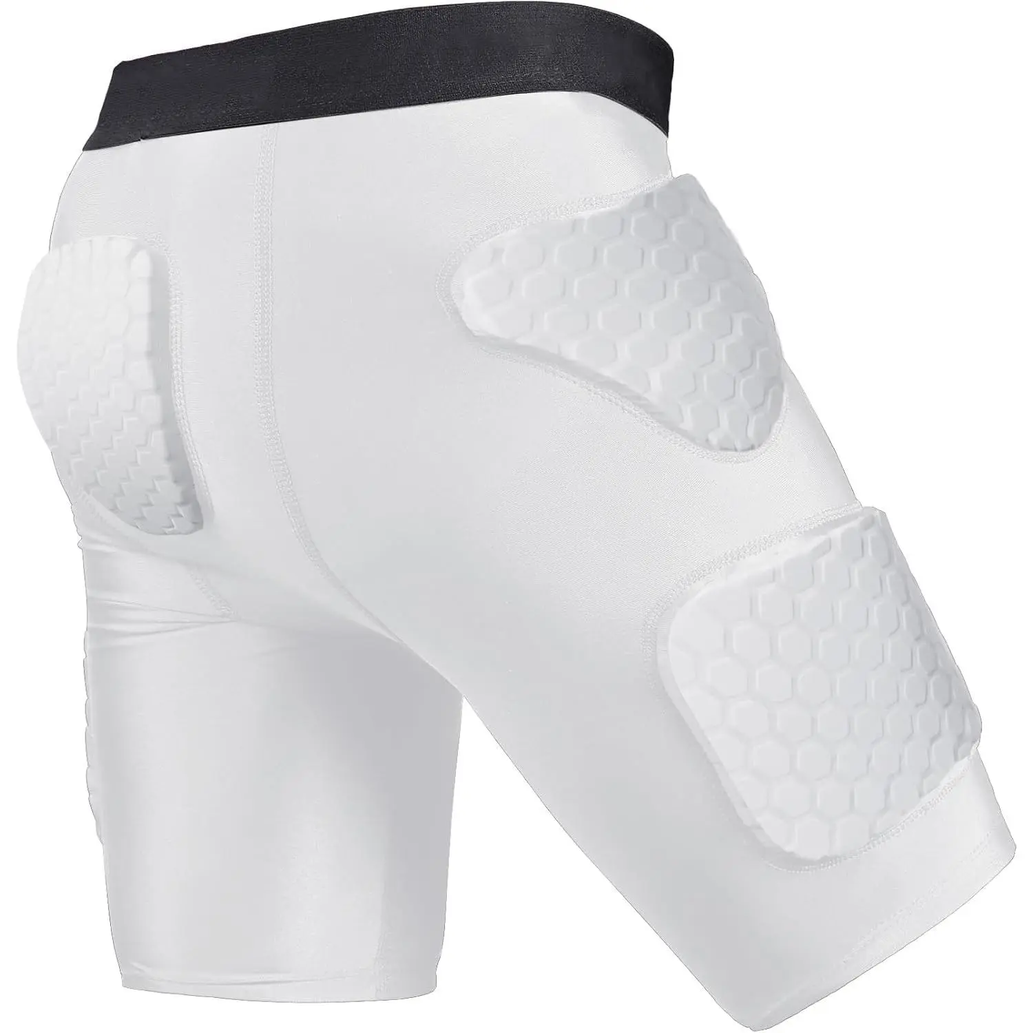 Men's Football Girdle Compression Shorts-5-Pad EVA  Pads Protective Gear for Rugby,