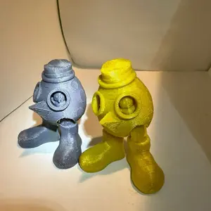 TiosOddities Chic's in a Mech Fighting For Plain Yolks Everywhere 3D Printed Desk Buddy Steampunk Theme PLA Material Unique Design Compact Size Perfect Desk Accessory Eco-Friendly