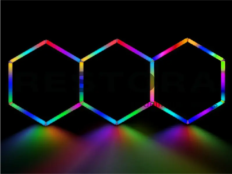 8' 5" x 3' 5" - RGB Hexagon Color Lights (3 Hexagons)