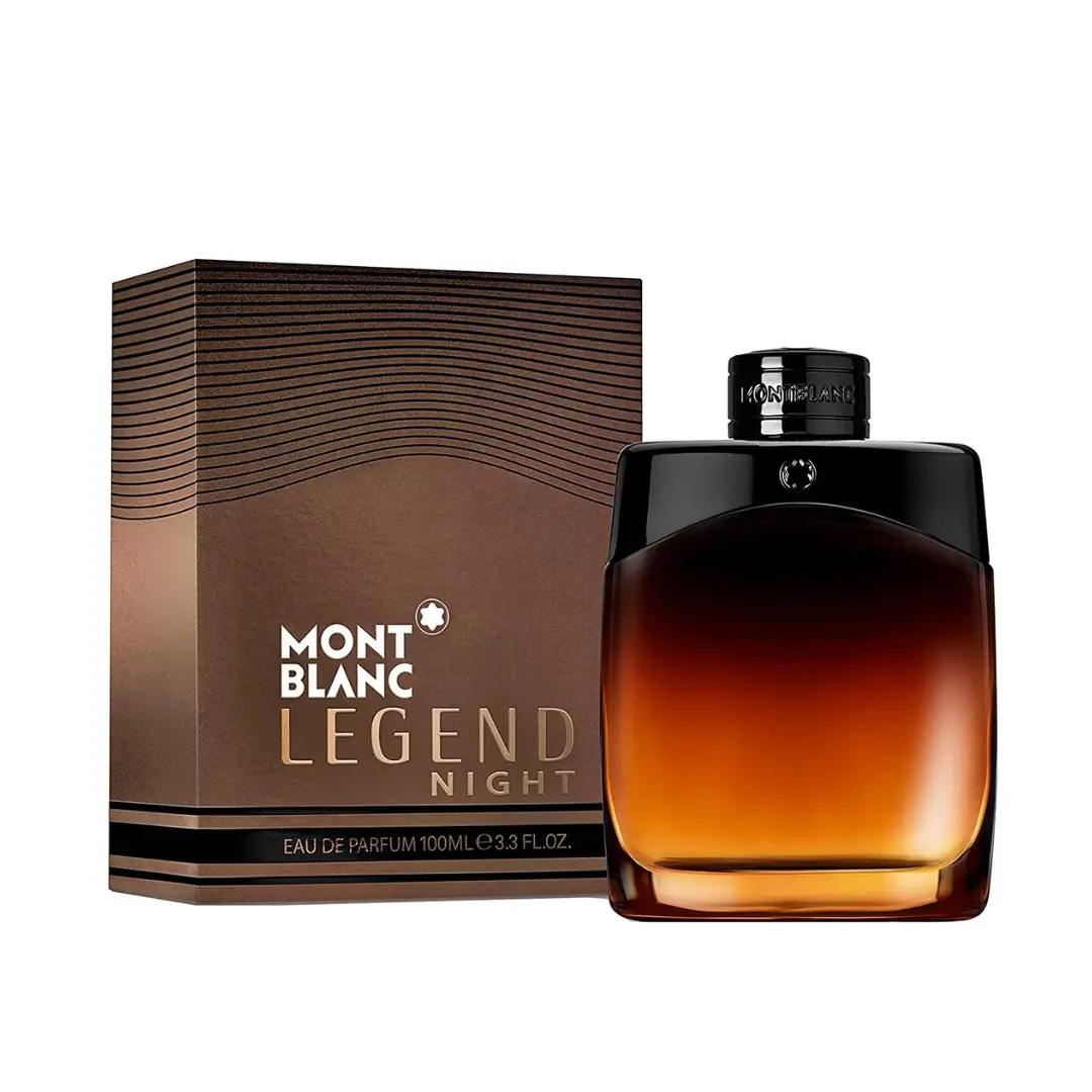 Montblanc Legend Night Eau de Parfum For Men 3.3 oz | Woody Aromatic Men's Cologne | Long-Lasting Luxury Fragrance