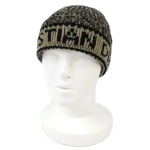 Pre-owned Dior Wool Small Leather Goods Christian Cashmere Knit Cap