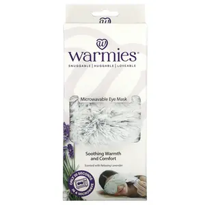 Warmies Eye Mask, Heatable, Marshmallow Grey, 1 Mask