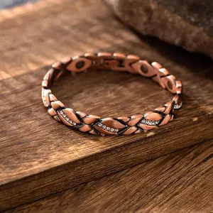 Vintage Pure Copper Magnetic Bracelets for Women Men, Arthritis Pain Relief Healing Bangle, Bio Energy Blood Pressure, Accessory Gifts for Birthday, Valentine's Day, Mother's Day