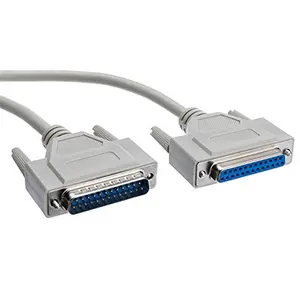 CableWholesale  Serial Extension Cable DB25 Male to DB25 Female RS-232 UL rated 1:1 100 foot