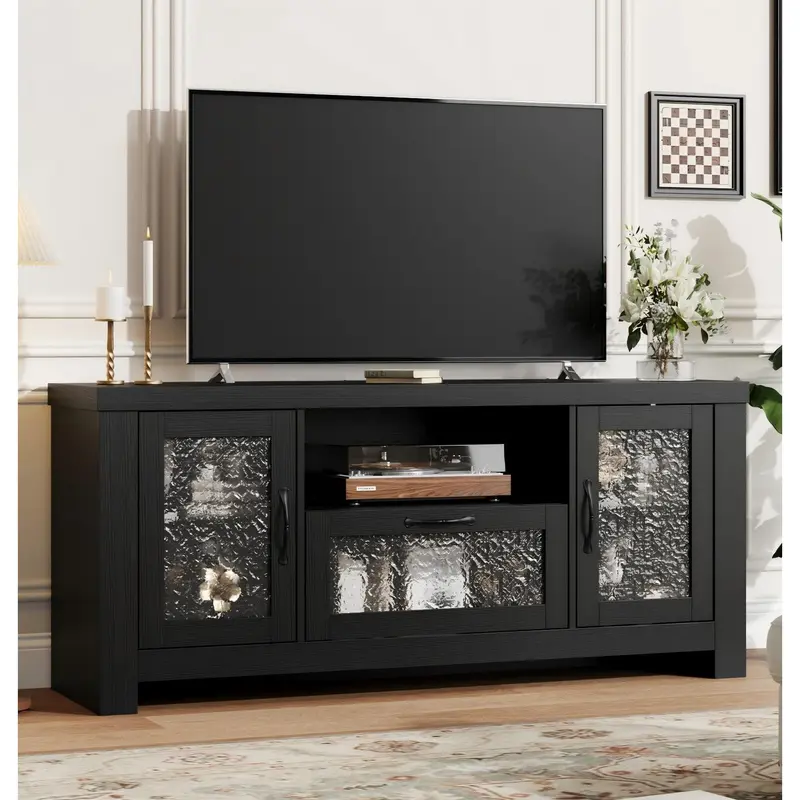 dark brown tv stand living room - TikTok Shop