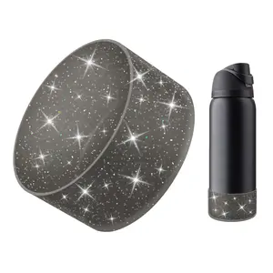 Protective Glitter Silicone Boot Compatible With Owala 24oz 32oz 40oz  Bling Cup Sleeve Bottom Bumper Cover Freesip Twist Or Flip Stainless Steel Water Bottles