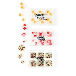 Holiday Candy Cubes Bundle Pack - 3 candy cube 6-packs: Gingerbread Cookie, Peppermint, and Christmas Cookie