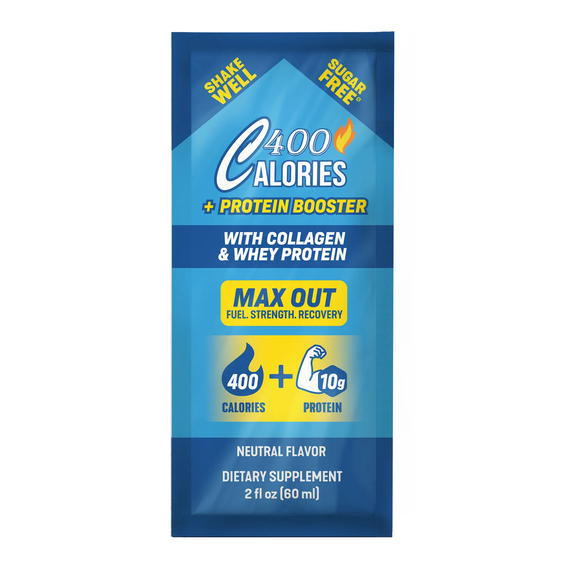 Calories 400 -  High Calorie Liquid Nutrition – 25 Single Serve Packets