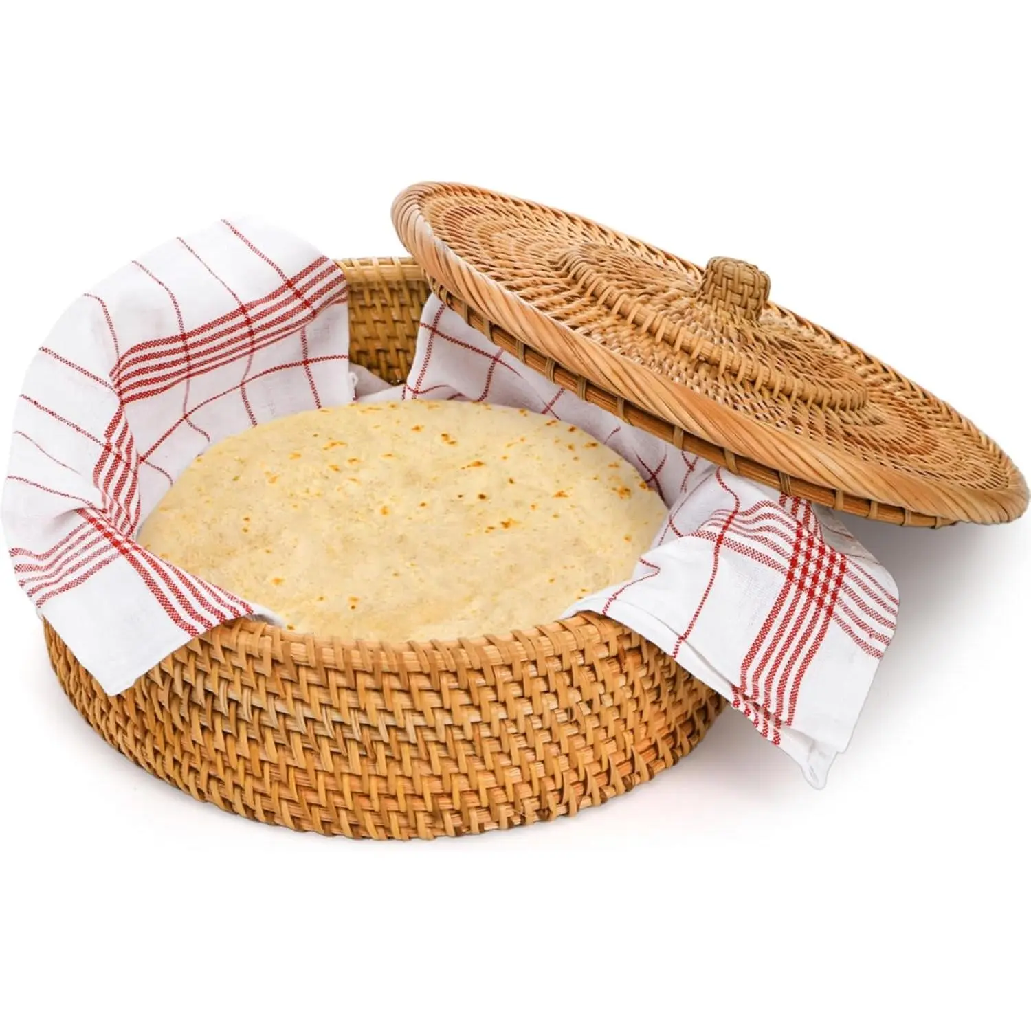 Rattan Tortilla Warmer 10 Inches Handcrafted Tortilla Holder Basket rattan-tortilla-warmer-10-inches-handcrafted-tortilla-holder-basket
