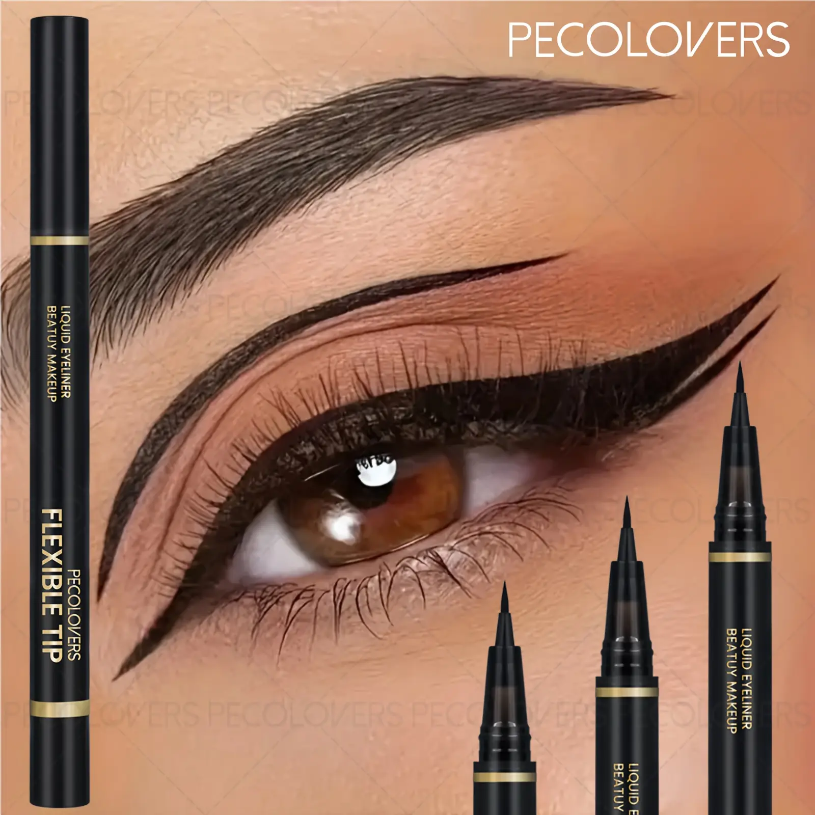 3pcs Long-Lasting Waterproof Black Eyeliner Pencil - Smudge-Proof, Sweat-Resistant, Easy-To-Apply, Quick-Dry, Professional & Everyday Use, Eye Liner Tools, Waterline Eyeliner Waterproof, Stylish Eye Makeup, Eye Makeup Products, Longwear Eye Liner