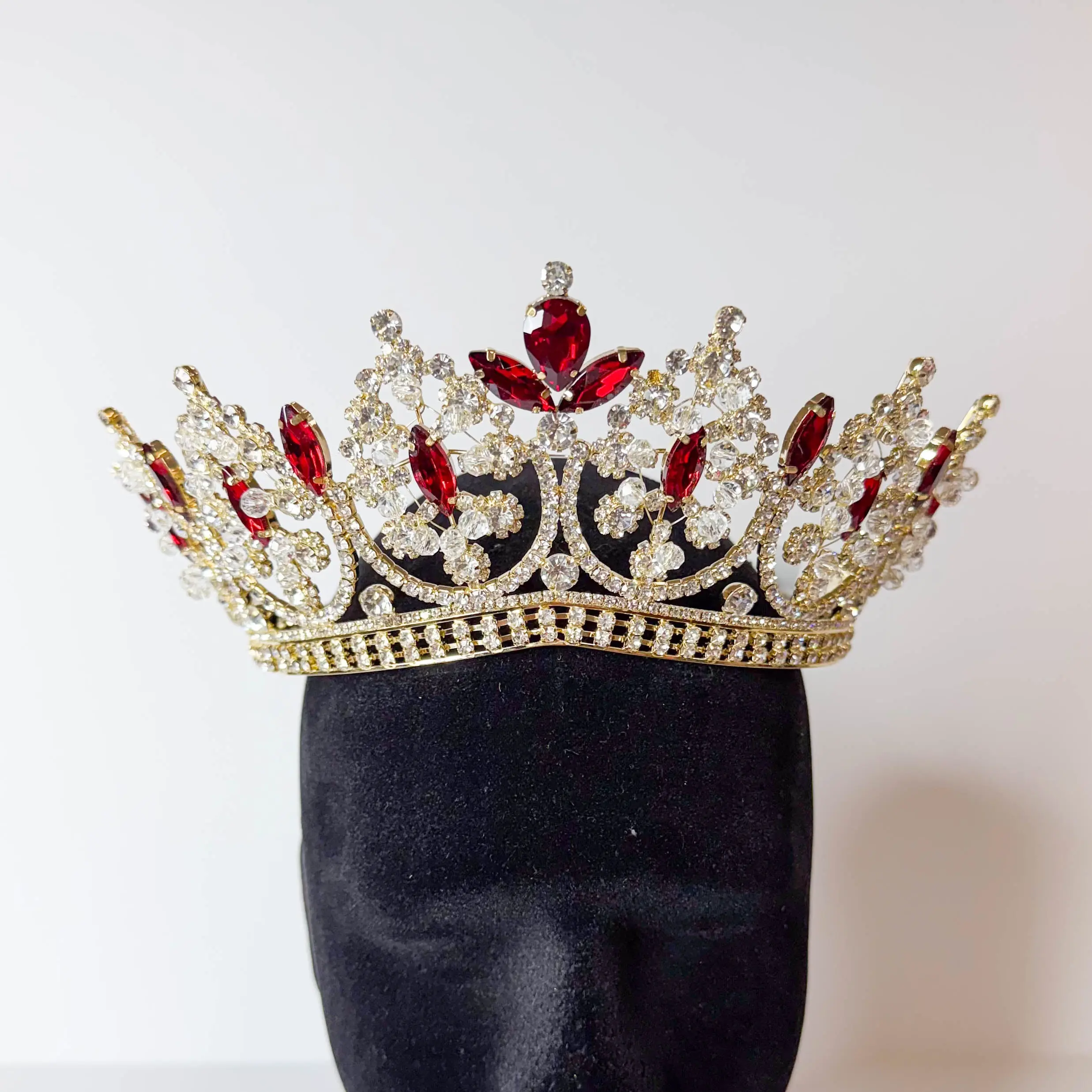 Ruby Elegance Quinceañera Crown