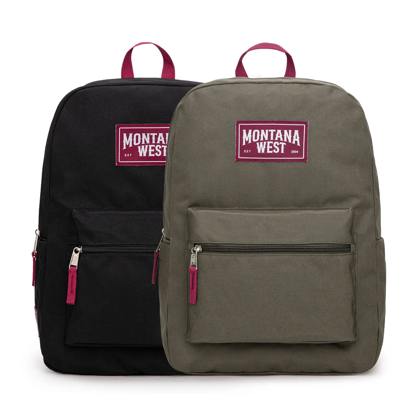 Montana West Solid Color Backpack - 2Pcs Set