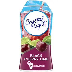 Crystal Light Sugar-Free Black Cherry Lime Zero Calories Liquid Water Enhancer 1 Count 1.62 fl oz Beverage Mixed Flavor Drinks