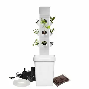 EXOTOWER 3 TIER/12 PLANT HYDROPONIC KIT for Indoor Gardening - Grow Vegetables, Herbs, and Fruits from Home