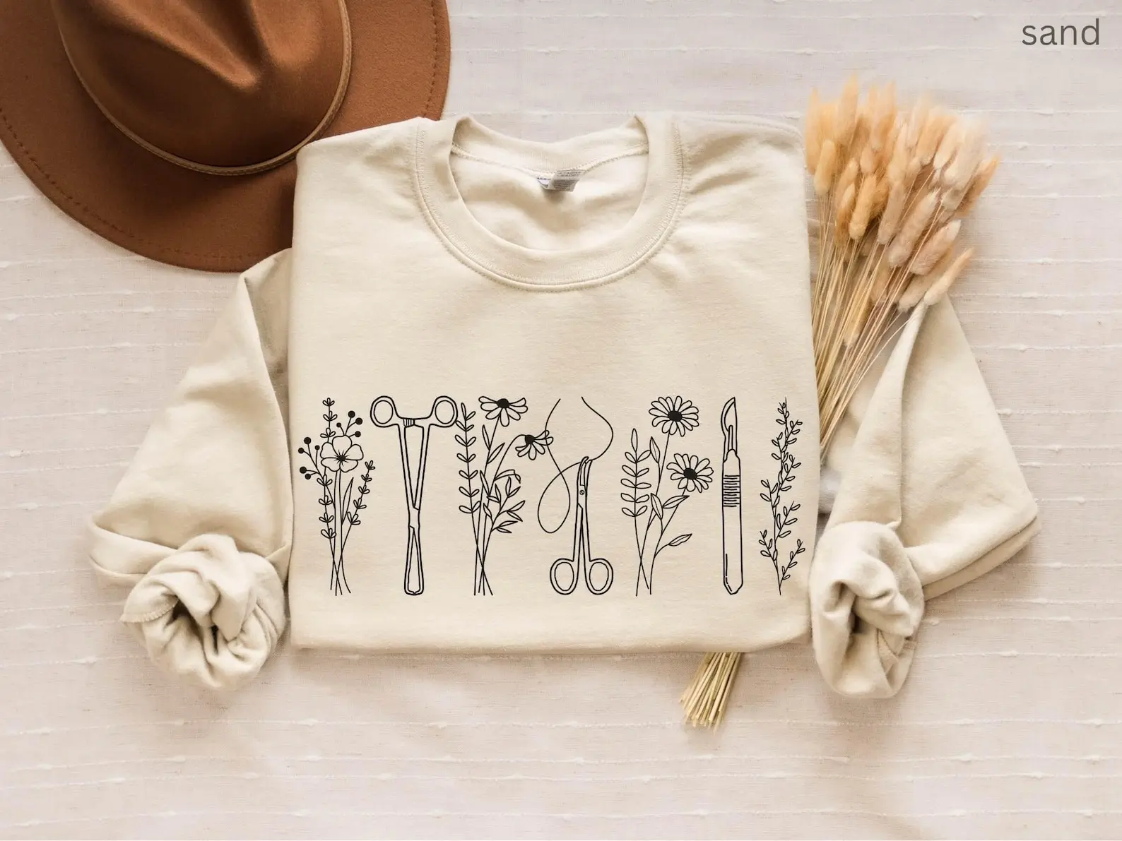 Surgical Tech Shirt, Floral Surgical Nurse Sweater, Doctor Plastic Surgeon Gifts, Surgery Medical School Student Graduation Gift