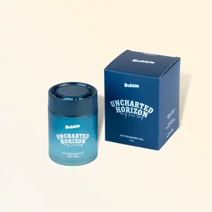 Bubble - Air Freshener Gel - Gradient Sparkle Bottle, Natural Plant Extracts for Home Car Office Pet Families - Uncharted Horizon 180g