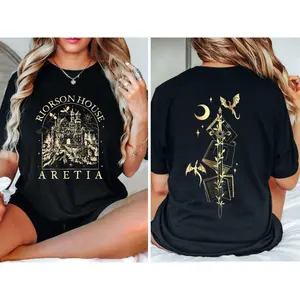 Xaden Riorson House Shirt, Iron Flame Shirt, Dragon Rider 2-Sided Shirt, Violet Sorrengail, Bookish Gifts Shirt, Cotton Top