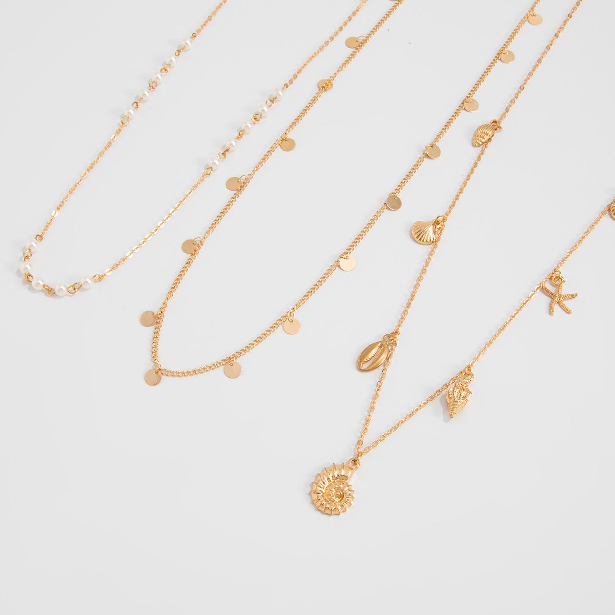 Sexy Pearl Thin Chain Shell Body