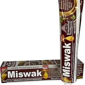Miswak Essential Toothpaste 2pk with Vegetable Base Oral Care Product Refreshing Formula Antibacterial Sensitive Gentle