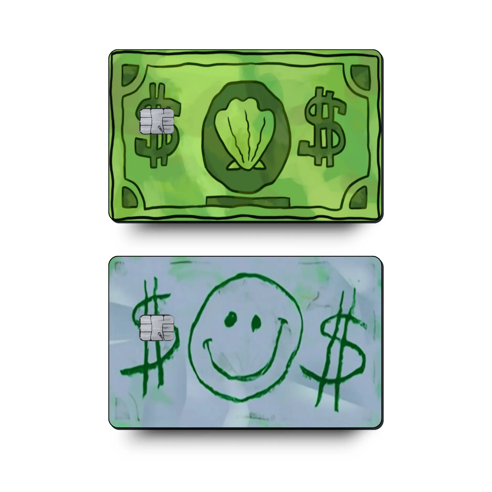 Sponge Sea Dollar Debit/Credit Card Skin, Vinyl Sticker - High Quality