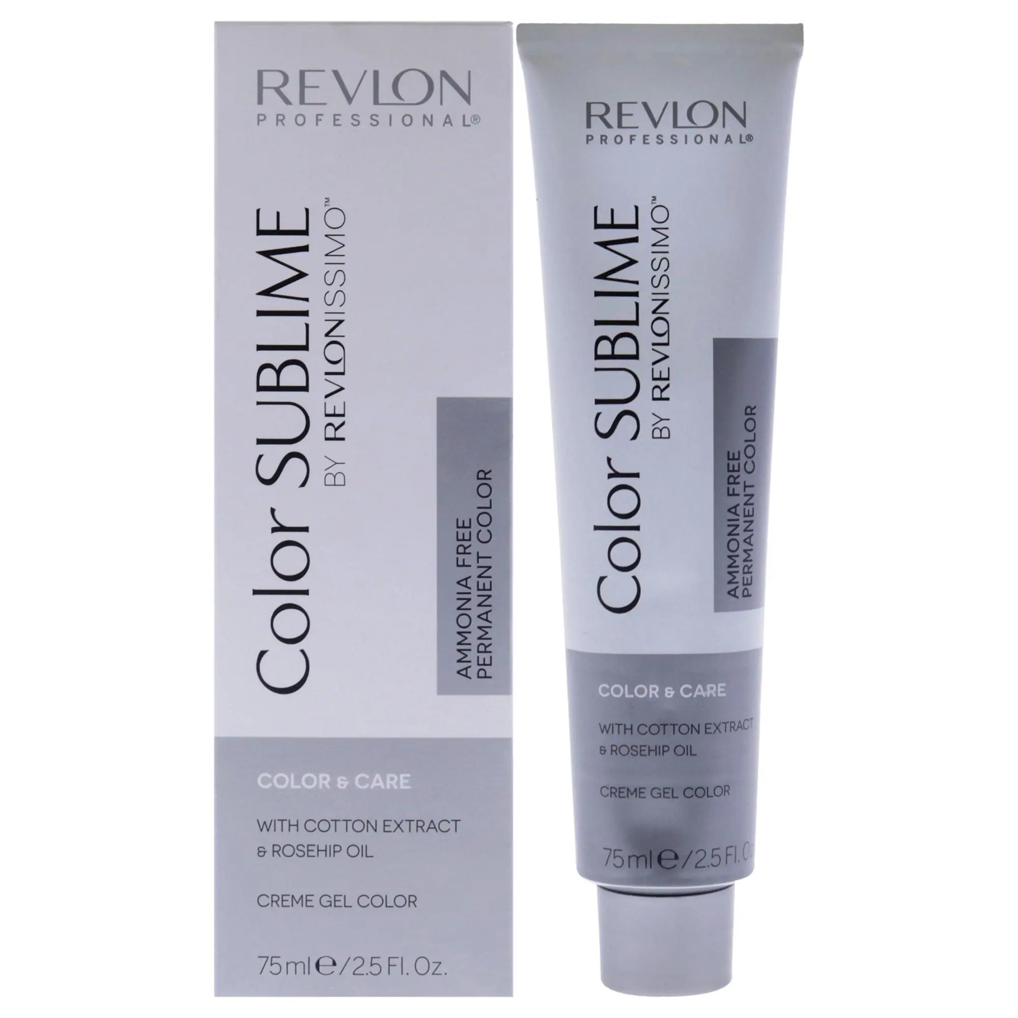 REVLON Revlonissimo Color Sublime Permanent Hair Color, Shade 7.3 Medium Gold Blonde, Unisex Formula, 2.5 fl oz