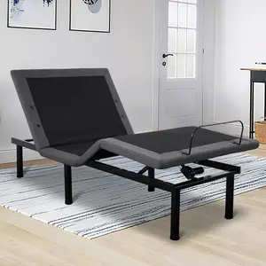 Smart Adjustable Bed Frame, Twin XL & Queen Sizes, Wireless Remote Control, App Control, Massage Function, USB Charging Ports, Under-bed LED Lighting