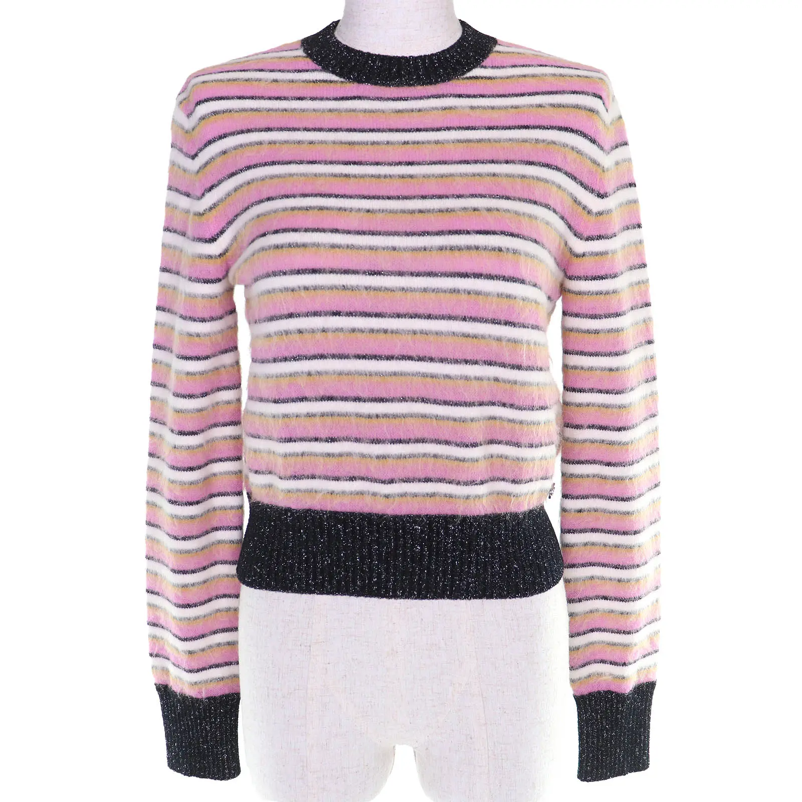 Pre-owned CHANEL Cotton Small Leather Goods Métiers d'Art Collection Knit Sweater