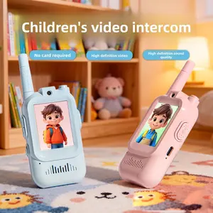 Children's Video Intercom Real-time 2.0 Inch IPS HD Screen Magic Voice Changer Outdoor Anti-Lost Device Type-C Charging 1.5km Range Two Way Radio Walkie walkie talkie