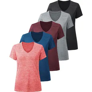 Workout Shirts for Women, Moisture Wicking Quick Dry Active Athletic Women's Gym Performance T ShirtsGift