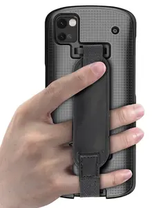 Case + Hand Strap Combo for Zebra TC53 TC58 Mobile Computer Scanner, Nakedcellphone Textured Slim Hard Shell Protector Cover with Kickstand