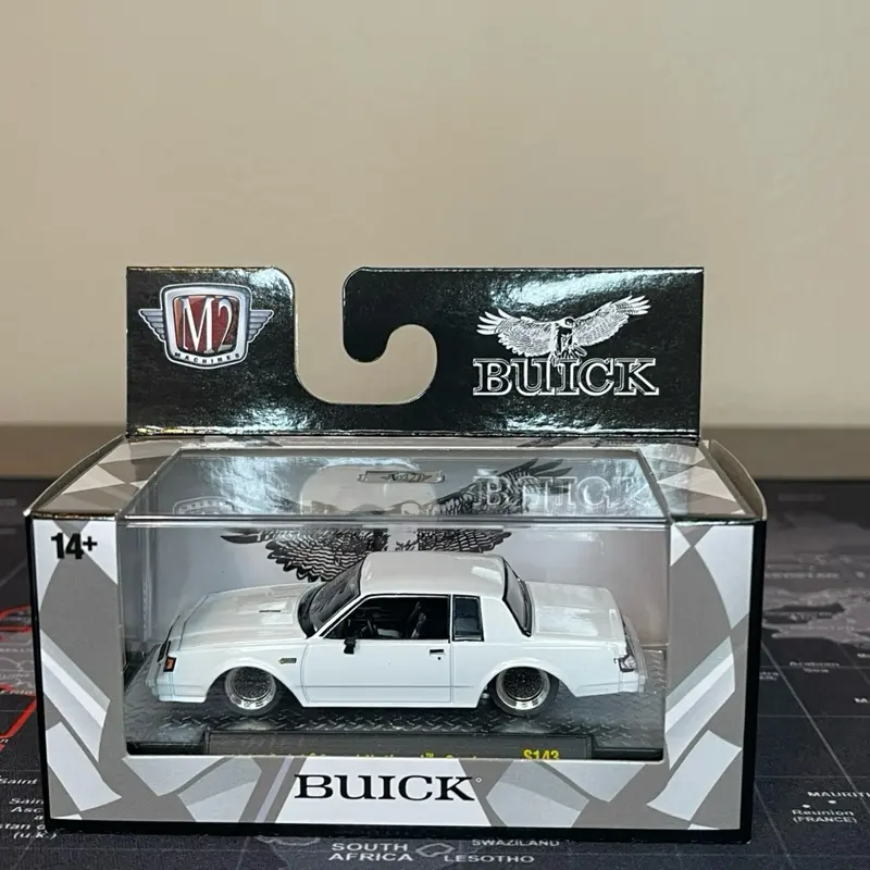 M2 Machines 1:64 Scale Diecast Toy Car - 1987 Buick Grand National Custom White GNX