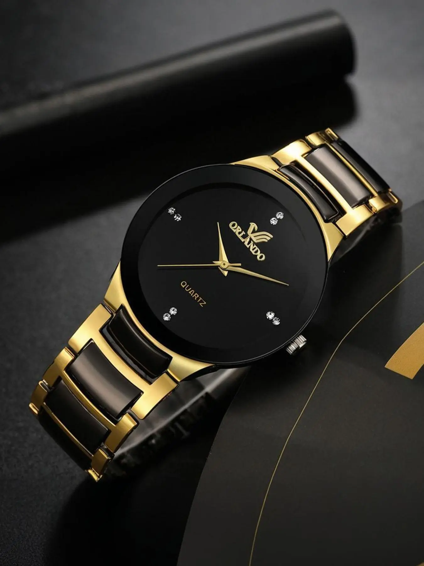 Men's Business Fashion Round Dial Analog Quartz Watch, Fashion Watch for Party, Daily Clothing Decor, Casual Trendy Wristwatch, Trendy All-match & Exquisite Watch for Birthday Gift, Business Fashion Watches, Analog Wristwatches