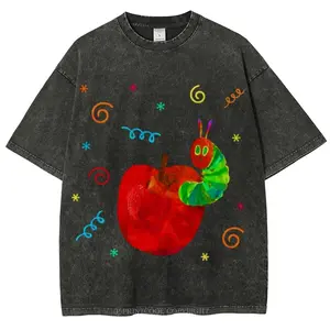 Apple Caterpillar Unisex Vintage Washed Tee