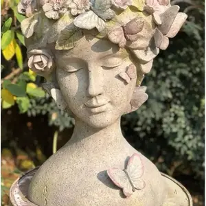 Resin Butterfly Girl Planter