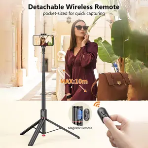 Tt01 Ultra-Long 1.77m Phone Selfie Stick Tripod, Lightweight Tech, Auto Leg Extension, 10m Remote Control, Ideal for Travel, Vlogs, Live Streaming, Family Photos
