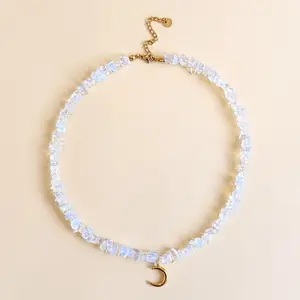 Luna opal necklace