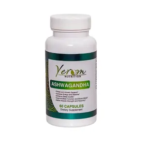 Ashwagandha - Stress Support, Enhance Sleep Quality, Boost Mood, 60 Capsules Healthcare Fitness Edible Supplement Dietary Natural Dietary Natural Dietary Natural